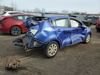 2012 Kia Rio LX with VIN KNADM4A30C6076872, listed as a Copart auction lot 47853135 with 0 mi miles and Salvage Title. Bid and sale history available at carsss.com. Image 3.