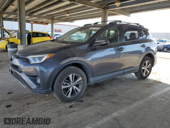 2018 Toyota RAV4 XLE with VIN JTMRFREV5JJ739620, listed as a Copart auction lot 48218185 with 82,885 mi miles and Salvage Title. Bid and sale history available at DreamBid. Image 1.