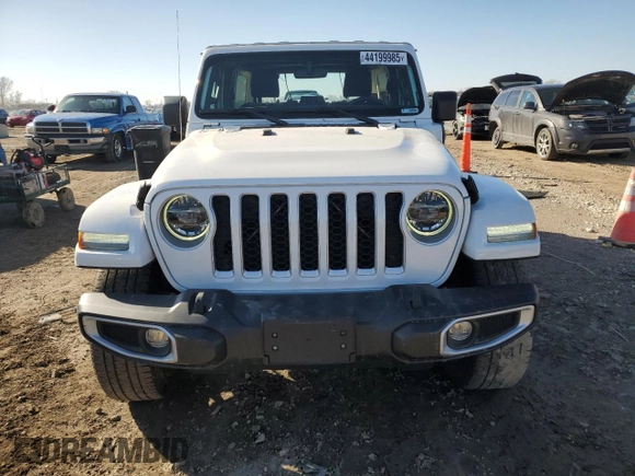 2021 Jeep Wrangler Unlimited Sahara with VIN 1C4JJXP68MW727782, listed as a Copart auction lot 44199985 with 79,861 mi miles and Salvage Title. Bid and sale history available at DreamBid. Image 5.