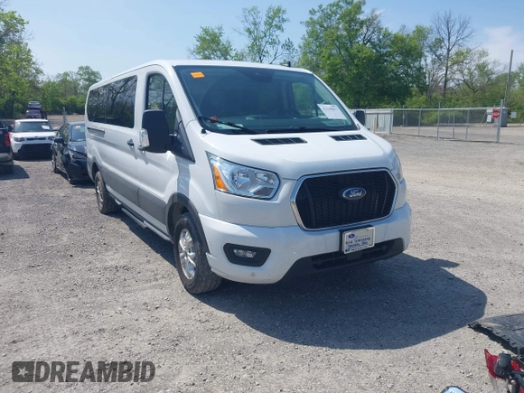 2021 Ford Transit Passenger XL with VIN 1FBAX2Y84MKA14973, listed as a IAAI auction lot 42149017 with 105,171 mi miles and . Bid and sale history available at DreamBid. Image 1.