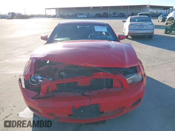 2012 Ford Mustang V6 Premium with VIN 1ZVBP8AM5C5262332, listed as a IAAI auction lot 41243050 with 105,157 mi miles. Bid and sale history available at carsss.com. Image 12.