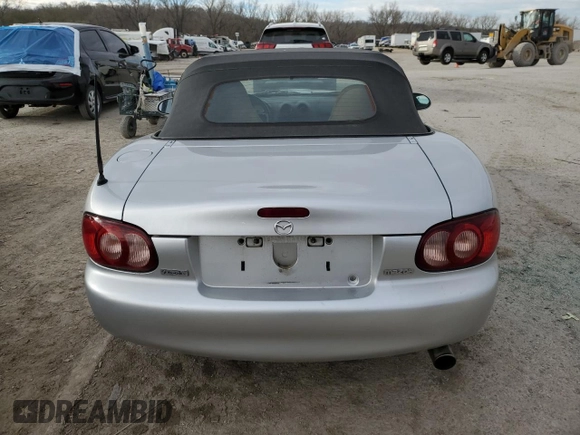 2001 Mazda MX-5 Miata with VIN JM1NB353510214097, listed as a Copart auction lot 50306595 with 111,359 mi miles and Salvage Title. Bid and sale history available at DreamBid. Image 6.
