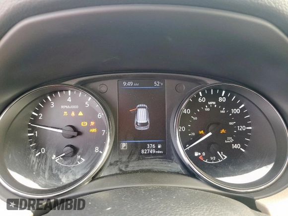 2019 Nissan Rogue SL with VIN 5N1AT2MT5KC829090, listed as a Copart auction lot 51213645 with 87,249 mi miles and Salvage Title. Bid and sale history available at DreamBid. Image 9.