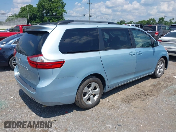 2015 Toyota Sienna LE AAS with VIN 5TDKK3DC4FS636029, listed as a IAAI auction lot 42552045 with 82,293 mi miles and . Bid and sale history available at DreamBid. Image 4.