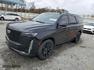 2023 Cadillac Escalade Sport Platinum with VIN 1GYS4GKT7PR109147, listed as a Copart auction lot 79121774 with 41,592 mi miles and Salvage Title. Bid and sale history available at carsss.com. Image 1.