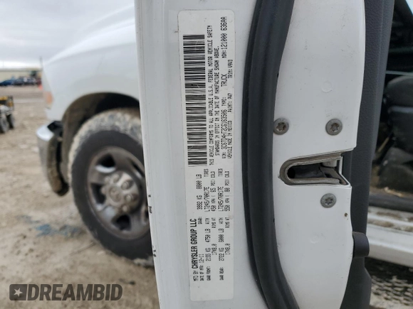 2012 Ram 2500 ST z VIN 3C6TD4HT2CG163506, wystawiony jako Copart lot #44769985 z przebiegiem 220 005 mil mil oraz Szkoda całkowita • Salvage title. Historia ofert i sprzedaży dostępna na DreamBid. Obrazek 14.