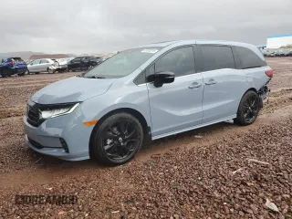 2024 Honda Odyssey Sport with VIN 5FNRL6H73RB031390, listed as a Copart auction lot 48000015 with 13,351 mi miles and Salvage Title. Bid and sale history available at DreamBid. Image 1.
