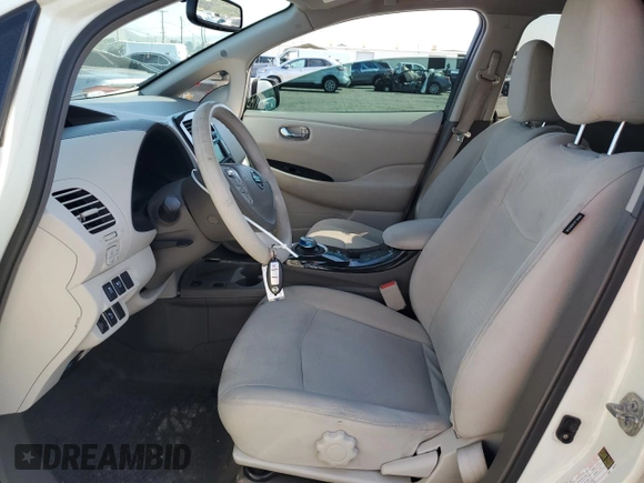 2011 Nissan LEAF SL-e with VIN JN1AZ0CP7BT000987, listed as a Copart auction lot 50105945 with 168,027 mi miles and Clean Title. Bid and sale history available at carsss.com. Image 7.