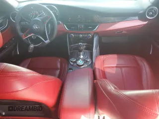 2019 Alfa Romeo Giulia Sport with VIN ZARFAMAN5K7599504, listed as a Copart auction lot 48114655 with 87,155 mi miles and Salvage title. Bid and sale history available at DreamBid. Image 8.