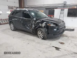 2018 Jeep Cherokee Latitude Plus with VIN 1C4PJMLB5JD515201, listed as a IAAI auction lot 41673277 with 90,616 mi miles. Bid and sale history available at carsss.com. Image 1.