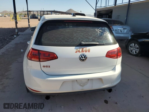2017 Volkswagen GTI S z VIN 3VW547AU4HM073477, wystawiony jako Copart lot #57528365 z przebiegiem 99 954 mil mil oraz Szkoda całkowita • Salvage title. Historia ofert i sprzedaży dostępna na DreamBid. Obrazek 6.