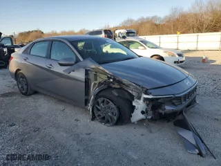 2024 Hyundai Elantra SEL with VIN KMHLM4DG5RU670502, listed as a Copart auction lot 48456615 with 17,817 mi miles and Salvage Title. Bid and sale history available at carsss.com. Image 4.