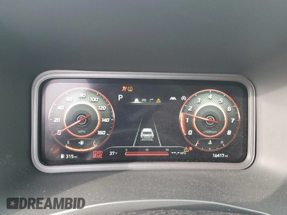 2023 Hyundai Kona N Line with VIN KM8K3CA36PU944250, listed as a Copart auction lot 42755615 with 16,417 mi miles and Salvage Title. Bid and sale history available at carsss.com. Image 9.