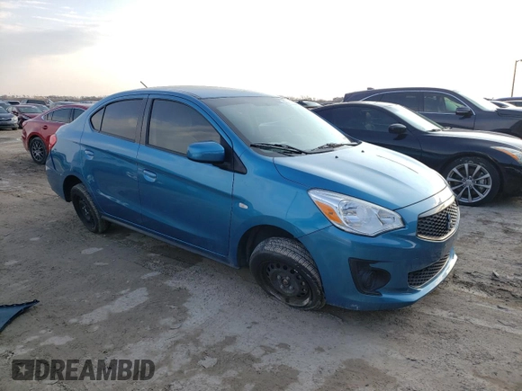 2020 Mitsubishi Mirage G4 ES with VIN ML32F3FJ5LHF03186, listed as a Copart auction lot 40718253 with 12,426 mi miles. Bid and sale history available at carsss.com. Image 4.