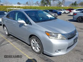 2010 Lexus HS 250h with VIN JTHBB1BA9A2000856, listed as a IAAI auction lot 41856787 with 158,821 mi miles. Bid and sale history available at carsss.com. Image 1.