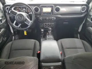 2020 Jeep Wrangler Unlimited Sahara with VIN 1C4HJXENXLW224455, listed as a Copart auction lot 58184255 with 42,885 mi miles and Salvage title. Bid and sale history available at DreamBid. Image 8.
