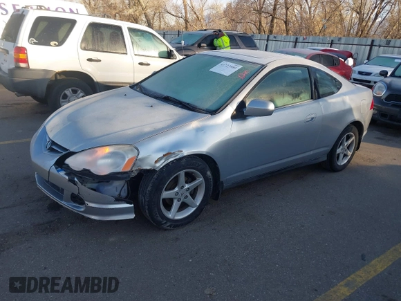 2002 Acura RSX Auto with VIN JH4DC54812C005830, listed as a IAAI auction lot 41723989 with 158,456 mi miles. Bid and sale history available at carsss.com. Image 2.