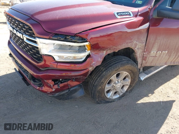 2024 Ram 2500 Big Horn with VIN 3C6UR5DJ2RG335705, listed as a IAAI auction lot 41400752 with 6,335 mi miles. Bid and sale history available at carsss.com. Image 6.