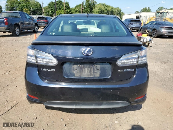 2010 Lexus HS 250h with VIN JTHBB1BA3A2021234, listed as a Copart auction lot 68733254 with 113,210 mi miles and Salvage Title. Bid and sale history available at carsss.com. Image 6.