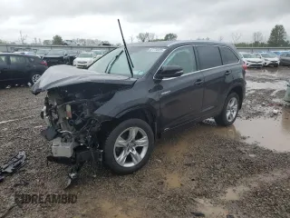 2018 Toyota Highlander Hybrid Limited with VIN 5TDDGRFH3JS045723, listed as a Copart auction lot 57774325 with 77,212 mi miles and Salvage title. Bid and sale history available at DreamBid. Image 1.