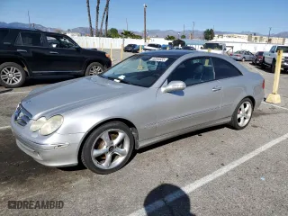 2003 Mercedes-Benz CLK-Class 3.2L with VIN WDBTJ65J03F062500, listed as a Copart auction lot 46265555 with 194,196 mi miles and Salvage Title. Bid and sale history available at carsss.com. Image 1.