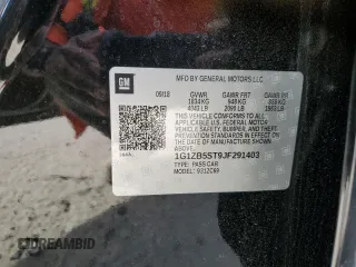 2018 Chevrolet Malibu LS with VIN 1G1ZB5ST9JF291403, listed as a Copart auction lot 68368842 with 101,088 mi miles and Salvage Title. Bid and sale history available at DreamBid. Image 12.