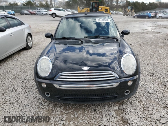2005 MINI Convertible with VIN WMWRF33485TG11549, listed as a Copart auction lot 87285984 with 58,934 mi miles and Salvage title. Bid and sale history available at DreamBid. Image 5.