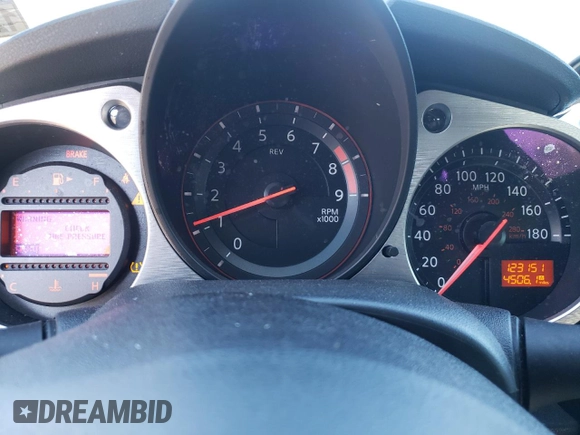 2017 Nissan 370Z with VIN JN1AZ4EH7HM952839, listed as a Copart auction lot 78248244 with 123,151 mi miles and Salvage Title. Bid and sale history available at carsss.com. Image 9.