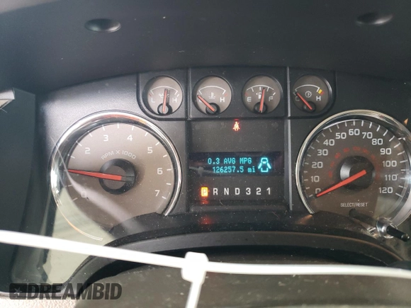 2010 Ford F-150 XL with VIN 1FTFX1EV4AKE15909, listed as a Copart auction lot 58553515 with 126,257 mi miles and Salvage title. Bid and sale history available at DreamBid. Image 9.