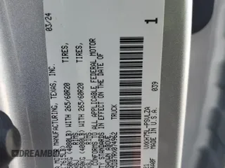 2024 Toyota Tundra Limited Hybrid z VIN 5TFJC5DB7RX074962, wystawiony jako Copart lot #88689145 z przebiegiem 7 853 mil mil oraz Szkoda całkowita • Salvage title. Historia ofert i sprzedaży dostępna na DreamBid. Obrazek 14.