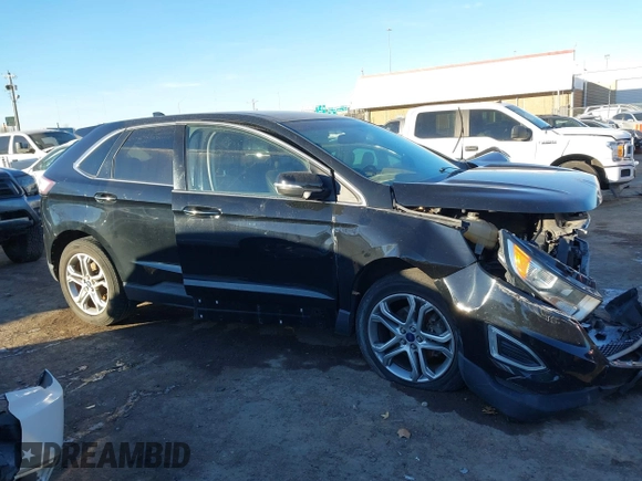 2016 Ford Edge Titanium with VIN 2FMPK3K96GBB12313, listed as a IAAI auction lot 41257855 with 130,329 mi miles. Bid and sale history available at carsss.com. Image 13.
