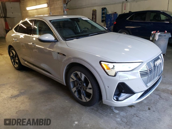 2021 Audi e-tron Sportback Premium Plus with VIN WA12ABGE6MB015156, listed as a Copart auction lot 79628264 with 48,037 mi miles and Clean title. Bid and sale history available at DreamBid. Image 4.
