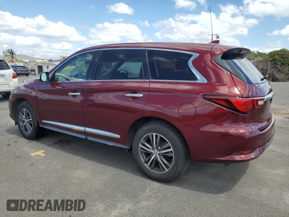 2019 Infiniti QX60 Luxe with VIN 5N1DL0MN3KC507048, listed as a Copart auction lot 47633885 with 20,743 mi miles and Salvage Title. Bid and sale history available at DreamBid. Image 2.