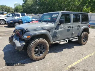 2020 Jeep Wrangler Unlimited Sport with VIN 1C4HJXDM8LW285439, listed as a Copart auction lot 55920754 with 53,509 mi miles and . Bid and sale history available at DreamBid. Image 1.