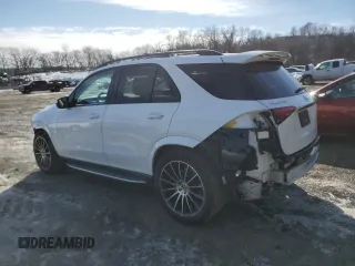2022 Mercedes-Benz GLE 580 with VIN 4JGFB8GB1NA785636, listed as a Copart auction lot 45397535 with 55,332 mi miles and Salvage title. Bid and sale history available at DreamBid. Image 2.