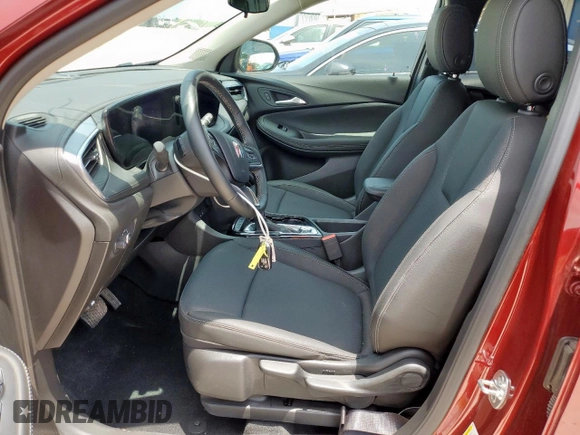 2025 Buick Encore GX Preferred with VIN KL4AMBSP6SB076449, listed as a Copart auction lot 58593205 with 7,114 mi miles and Salvage title. Bid and sale history available at DreamBid. Image 7.