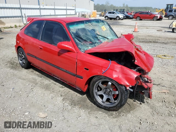 1996 Honda Civic CX with VIN 2HGEJ6323TH123022, listed as a Copart auction lot 65756384 with 147,869 mi miles and Non Repairable. Bid and sale history available at carsss.com. Image 4.