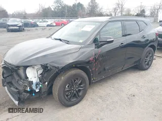 2022 Chevrolet Blazer LT with VIN 3GNKBJRS5NS231299, listed as a IAAI auction lot 41135089 with 54,443 mi miles and . Bid and sale history available at DreamBid. Image 2.