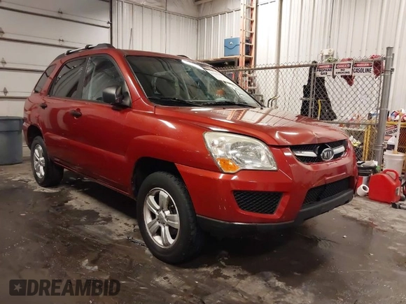 2010 Kia Sportage LX with VIN KNDKG3A40A7727753, listed as a IAAI auction lot 41615255 with 73,869 mi miles and . Bid and sale history available at carsss.com. Image 1.