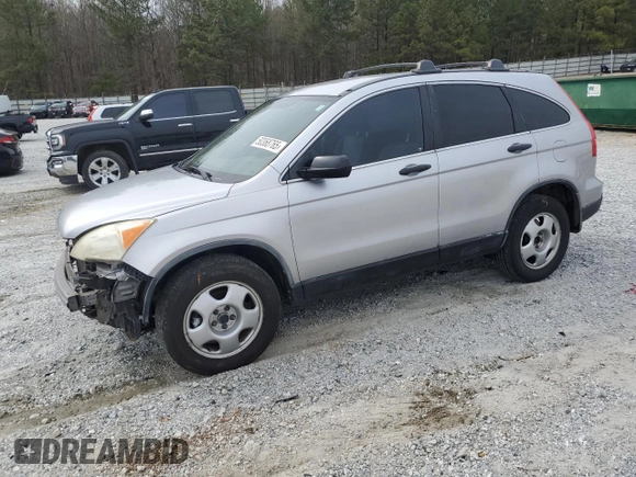 2007 Honda CR-V LX with VIN JHLRE38357C075975, listed as a Copart auction lot 50368765 with 159,834 mi miles and Salvage Title. Bid and sale history available at carsss.com. Image 1.
