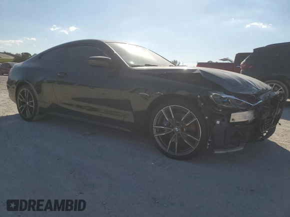 2023 BMW 4 Series M440i xDrive with VIN WBA13AR03PCM86264, listed as a Copart auction lot 47460525 with 7,881 mi miles and Clean Title. Bid and sale history available at DreamBid. Image 4.