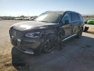 2021 Lincoln Aviator Reserve z VIN 5LM5J7XC7MGL03813, wystawiony jako Copart lot #50593545 z przebiegiem 45 569 mil mil oraz Szkoda całkowita • Salvage title. Historia ofert i sprzedaży dostępna na DreamBid. Obrazek 1.