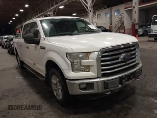 2016 Ford F-150 XLT with VIN 1FTFW1EF3GFA78243, listed as a IAAI auction lot 41852121 with 1 mi miles. Bid and sale history available at carsss.com. Image 1.
