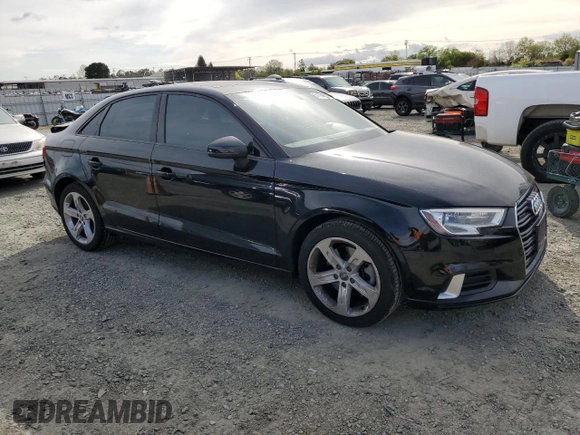 2017 Audi A3 Sedan Premium with VIN WAUB8GFF5H1019443, listed as a Copart auction lot 51184725 with 108,134 mi miles and Salvage Title. Bid and sale history available at carsss.com. Image 4.
