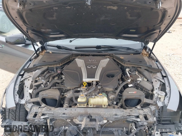 2018 Infiniti Q50 3.0t LUXE with VIN JN1EV7AR7JM432434, listed as a IAAI auction lot 41794112 with 48,666 mi miles. Bid and sale history available at carsss.com. Image 10.