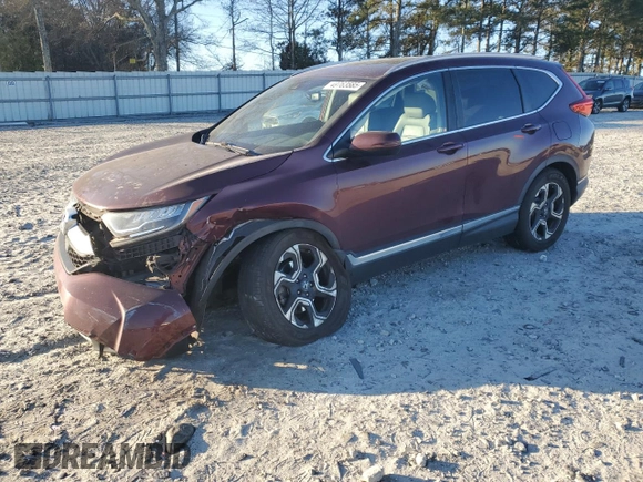 2017 Honda CR-V Touring with VIN 5J6RW1H91HL015447, listed as a Copart auction lot 49763585 with 116,158 mi miles and Salvage Title. Bid and sale history available at carsss.com. Image 1.