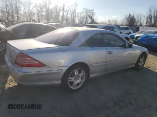 2003 Mercedes-Benz CL-Class 5.0L with VIN WDBPJ75J33A037367, listed as a Copart auction lot 46925185 with 274,859 mi miles and Salvage Title. Bid and sale history available at carsss.com. Image 3.