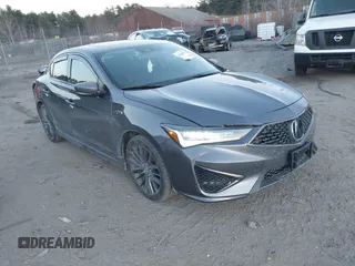 2021 Acura ILX w/Premium/A-SPEC Package with VIN 19UDE2F89MA002620, listed as a IAAI auction lot 41018035 with 27,227 mi miles. Bid and sale history available at carsss.com. Image 1.