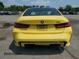 2022 BMW M3 with VIN WBS53AY01NFM30642, listed as a Copart auction lot 63445964 with 0 mi miles and Salvage Title. Bid and sale history available at carsss.com. Image 6.