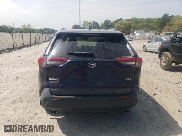 2019 Toyota RAV4 XLE with VIN 2T3W1RFV0KC027858, listed as a Copart auction lot 54301995 with 145,669 mi miles and Salvage Title. Bid and sale history available at carsss.com. Image 6.